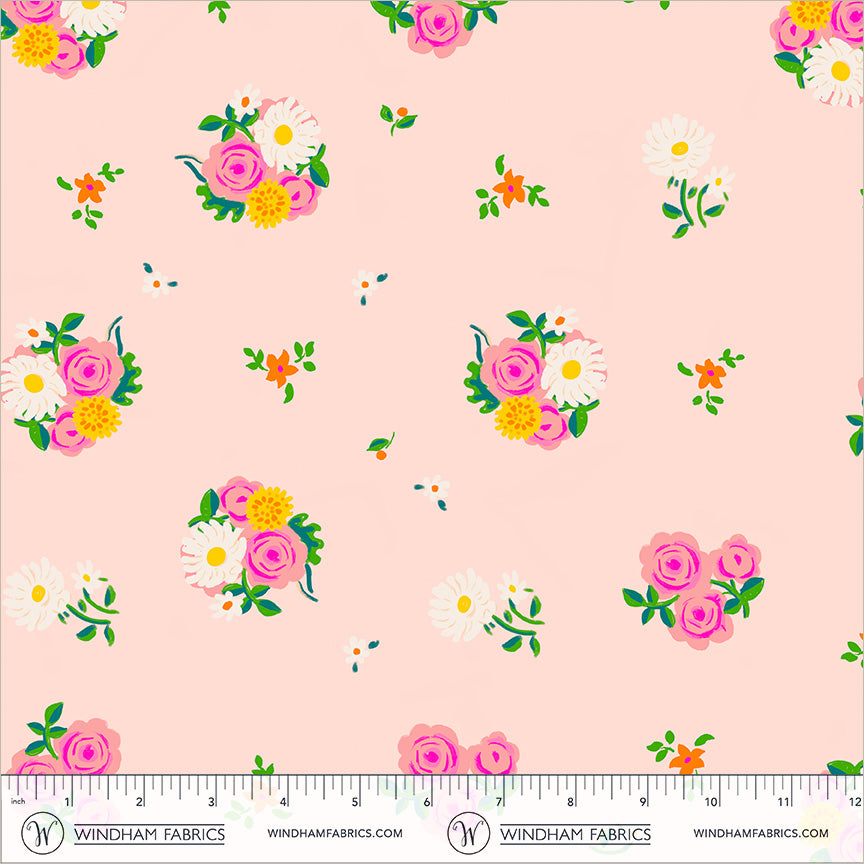 Boat Race by Heather Ross - Denyse Floral Blush 55606D-13