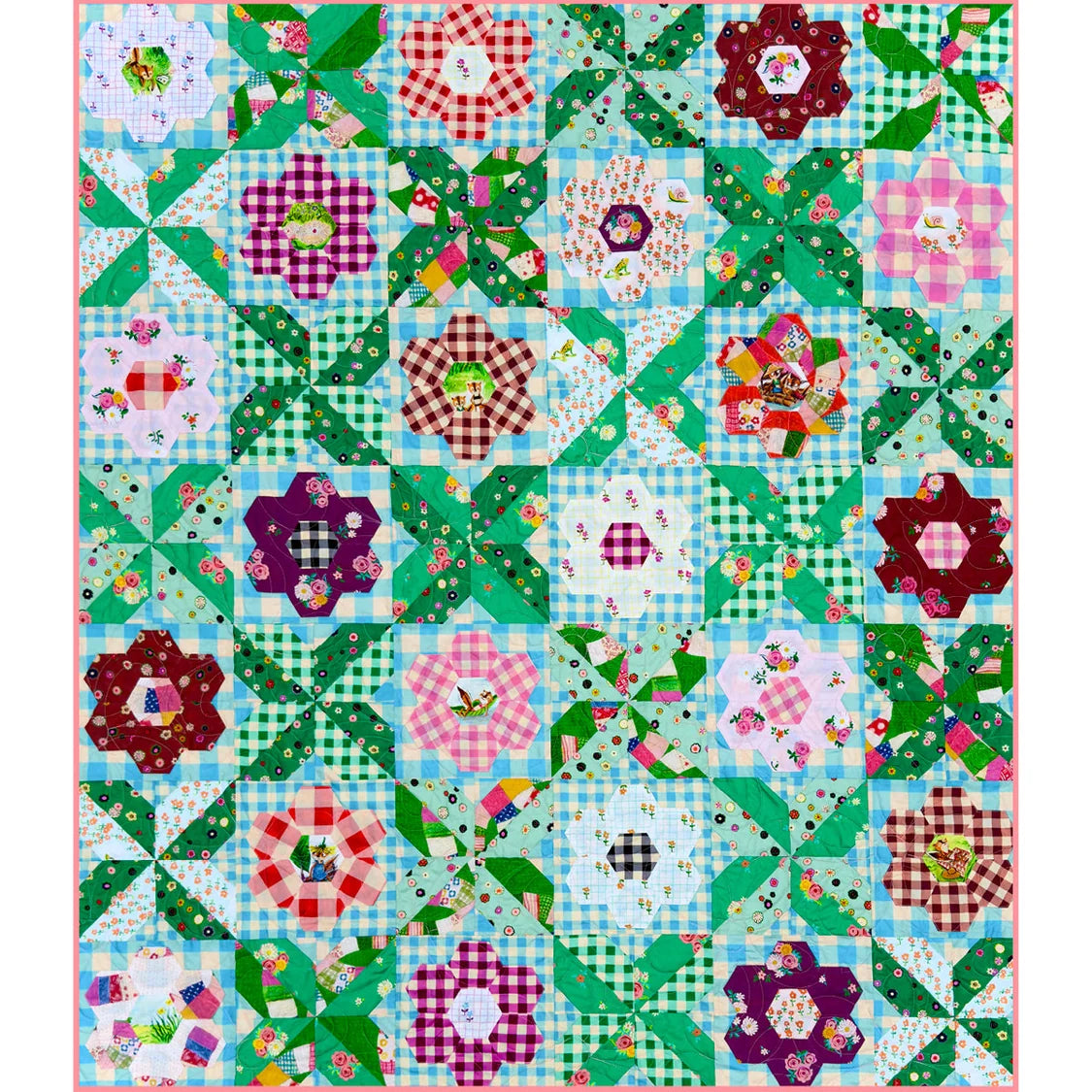 Boat Race by Heather Ross - Lullaby Garden Quilt Kit