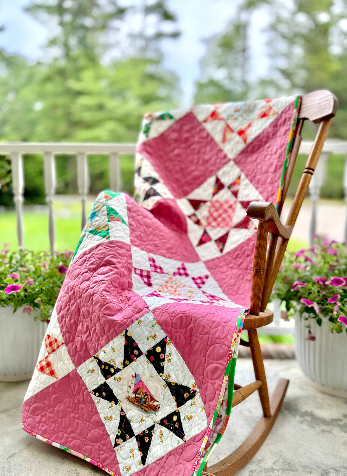Boat Race by Heather Ross - Ohio Star Boat Race Quilt Kit