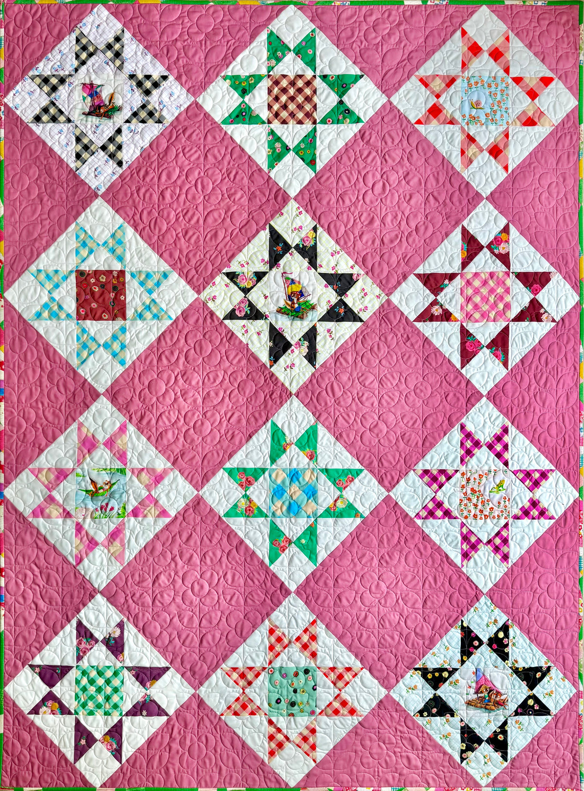 Boat Race by Heather Ross - Ohio Star Boat Race Quilt Kit