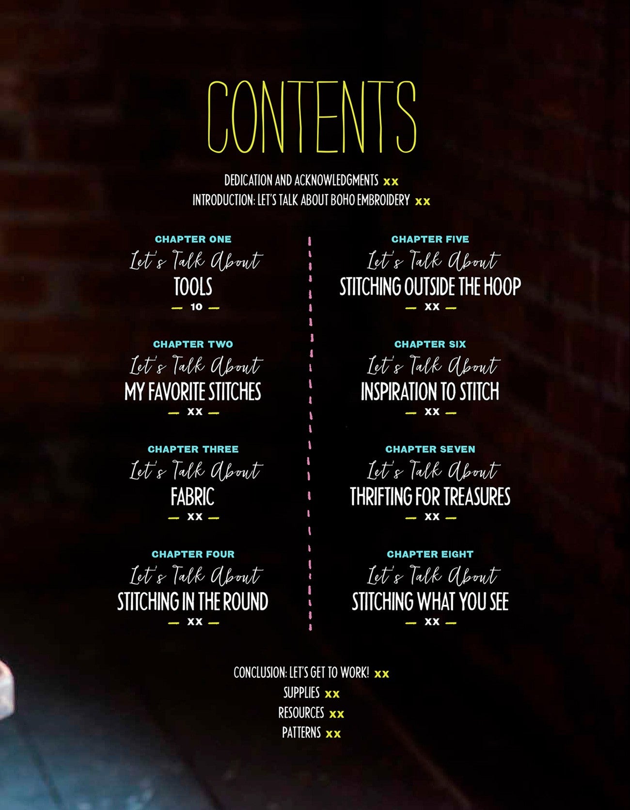 Boho Embroidery by Nicole Vogelsinger