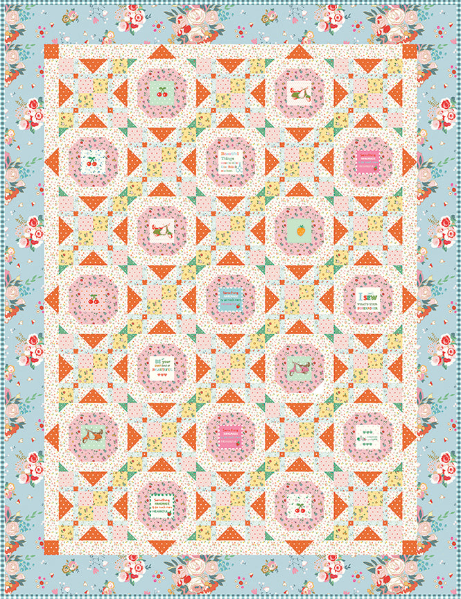 Boho Kisses Quilt Pattern by Lamb Farm Designs