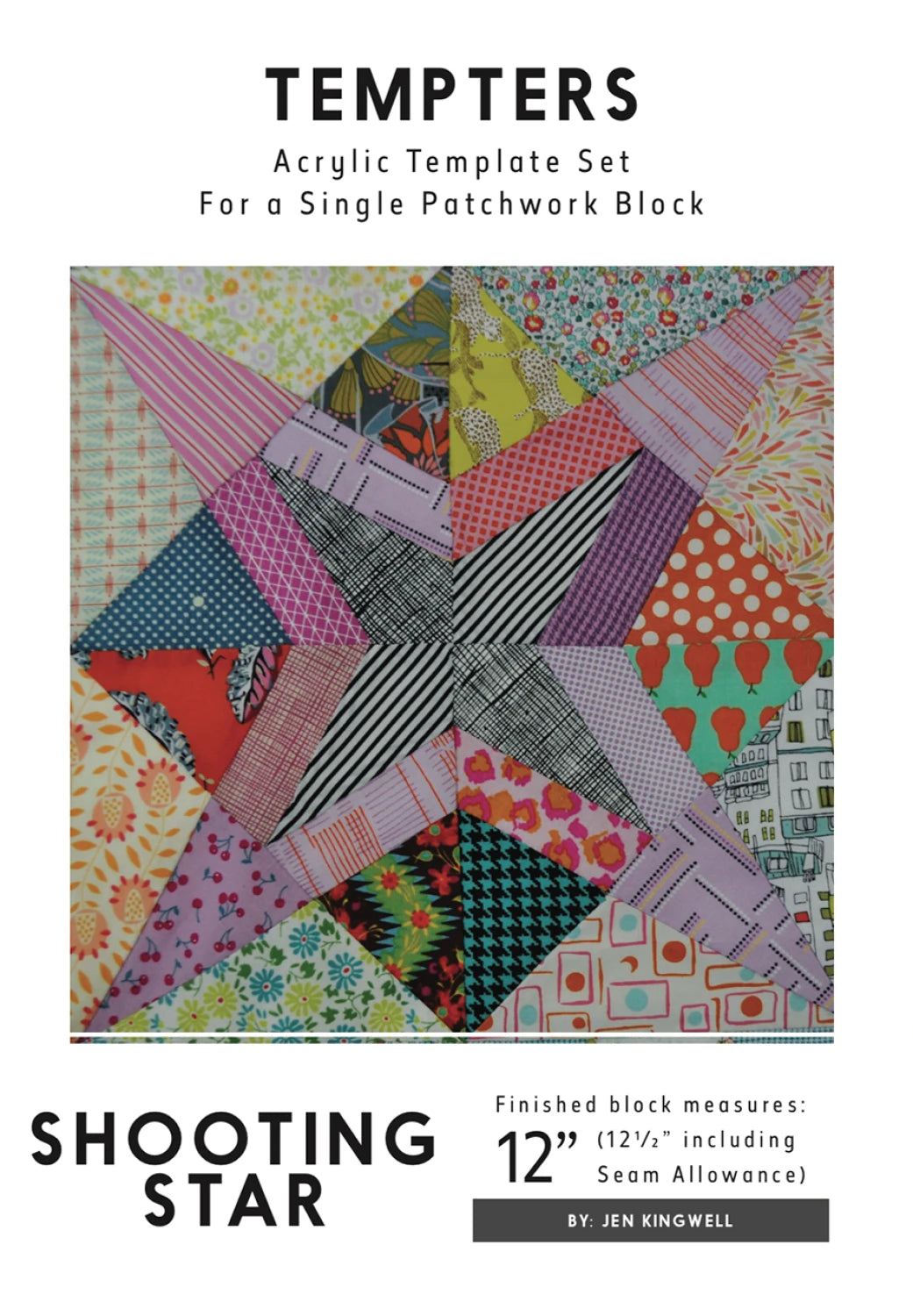 Bonbon Jar by Jen Kingwell : Shooting Star Tempter Quilt Kit