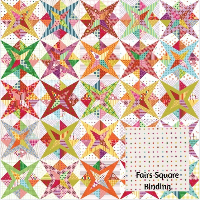 Bonbon Jar by Jen Kingwell : Shooting Star Tempter Quilt Kit