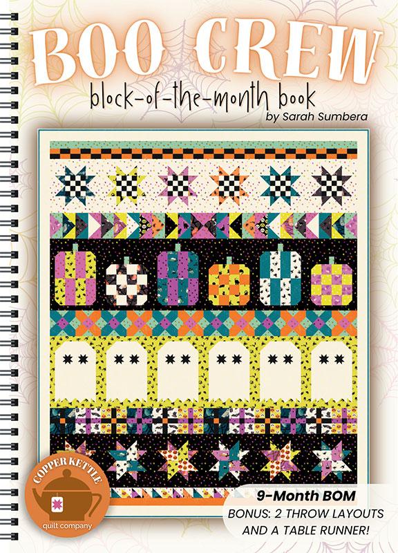 Boo Crew Block of the Month Pattern Book by Copper Kettle Quilt Co