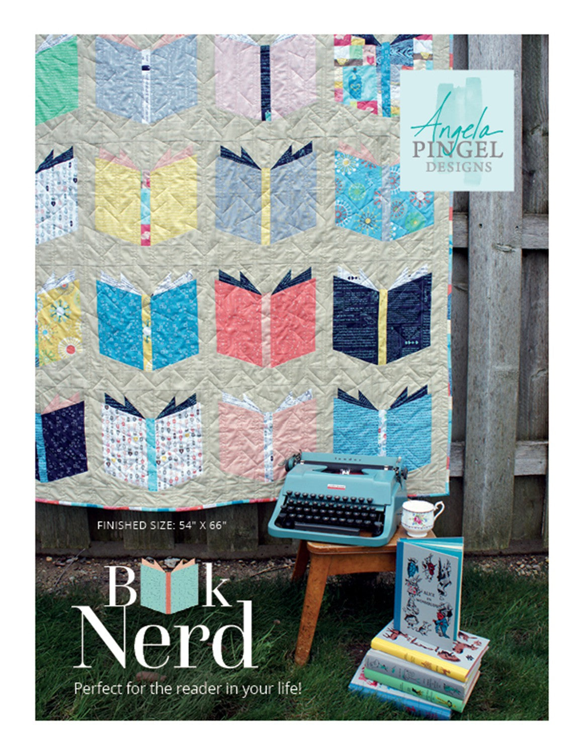 Book Nerd Quilt Pattern by Angela Pingle
