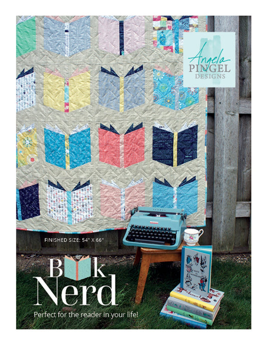 Book Nerd Quilt Pattern by Angela Pingle