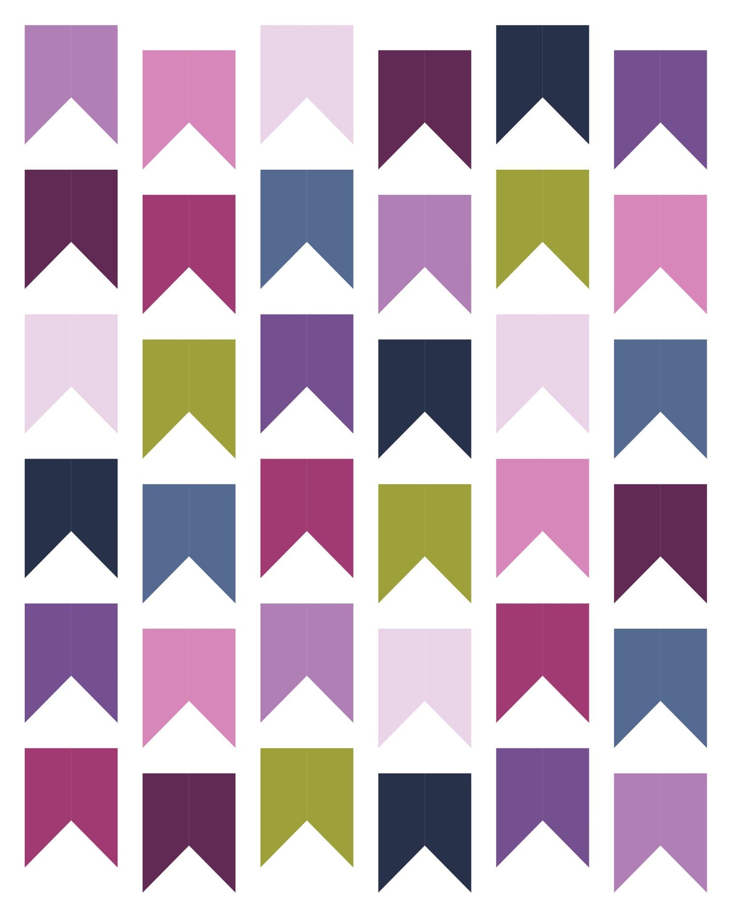 Bookmarks Quilt - Fabric Bundle - Multiple Sizes & Color Options