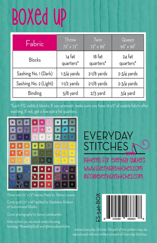 Boxed Up Quilt Pattern by Everyday Stitches
