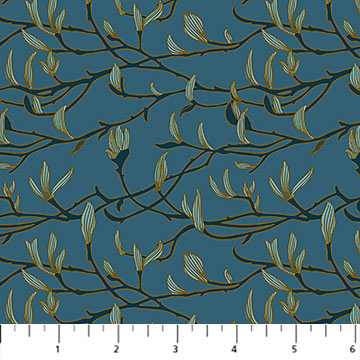 Bramble & Bloom by Katie O'Shea : Branches Blue 91365-45