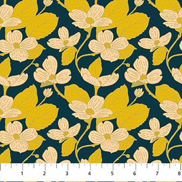 Bramble & Bloom by Katie O'Shea : Dogwood Navy 91368-45
