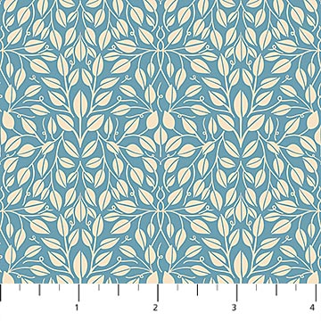 Bramble & Bloom by Katie O'Shea : Leaves Blue 91364-42
