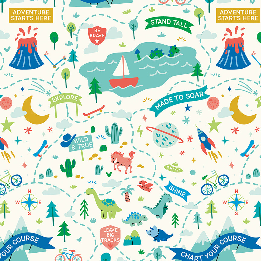 Brave Your Way by Cayla Naylor Design : Adventure Awaits Cloud C18310-CLOUD