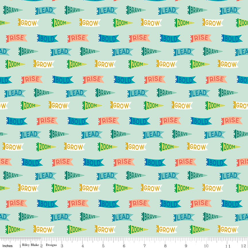 Brave Your Way by Cayla Naylor Design : Banners Mint C18312-MINT