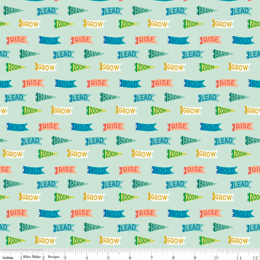 Brave Your Way by Cayla Naylor Design : Banners Mint C18312-MINT