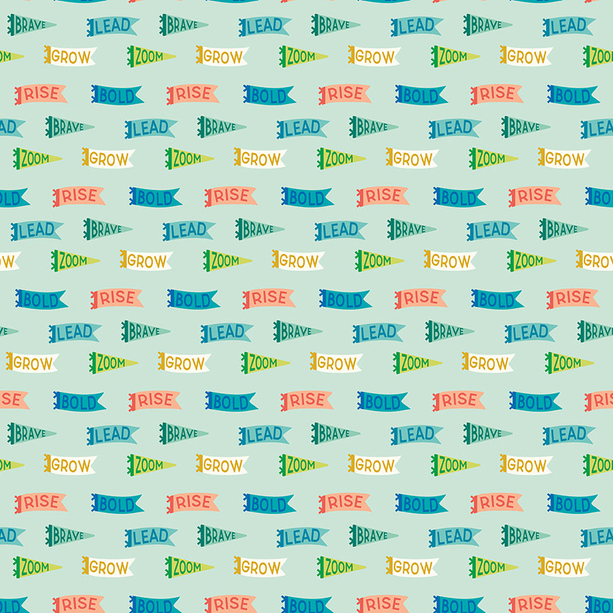 Brave Your Way by Cayla Naylor Design : Banners Mint C18312-MINT