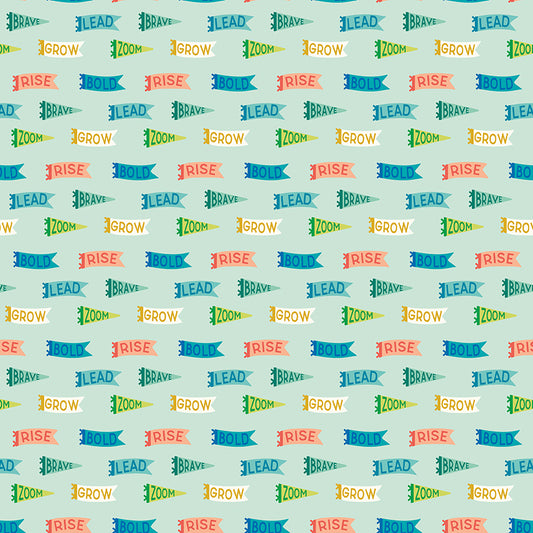 Brave Your Way by Cayla Naylor Design : Banners Mint C18312-MINT