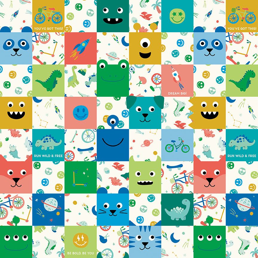 Brave Your Way by Cayla Naylor Design : Cheater Print Multi C18315-MULTI