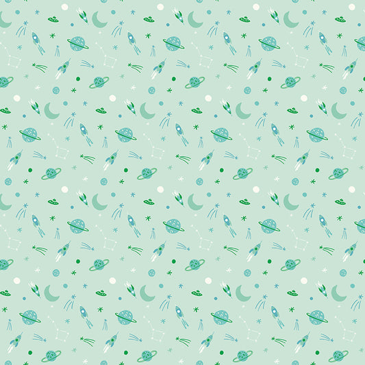 Brave Your Way by Cayla Naylor Design : To The Moon Mint C18313-MINT