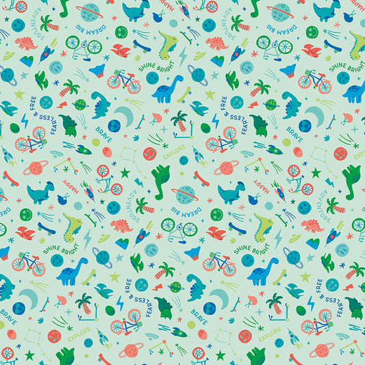 Brave Your Way by Cayla Naylor Design : Wild and Free Mint C18311-MINT