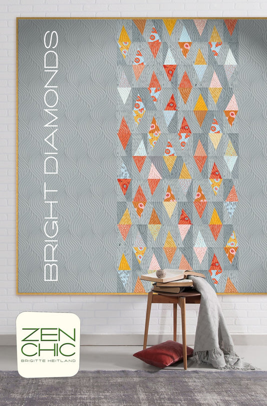 Bright Diamonds Quilt Pattern by Zen Chic