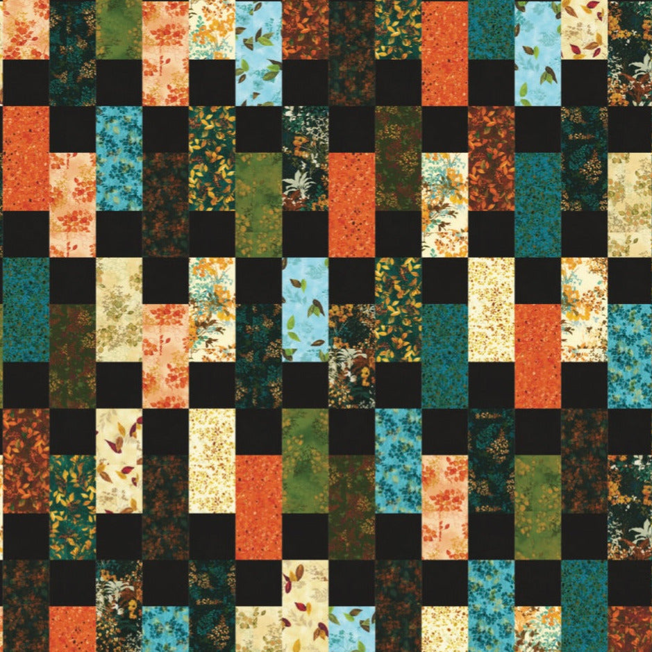 Broadwalk Quilt Kit featuring Sienna by Robert Kaufman Fabrics