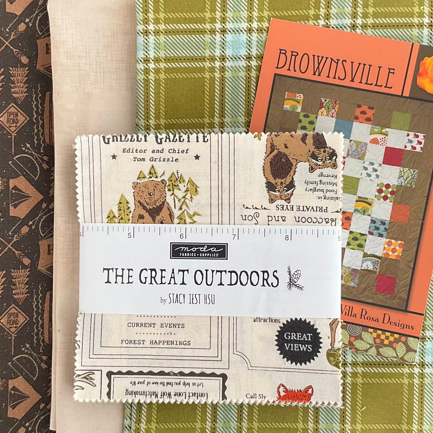 Brownsville Quilt Kit Featuring The Great Outdoors by Stacy Iest Hsu