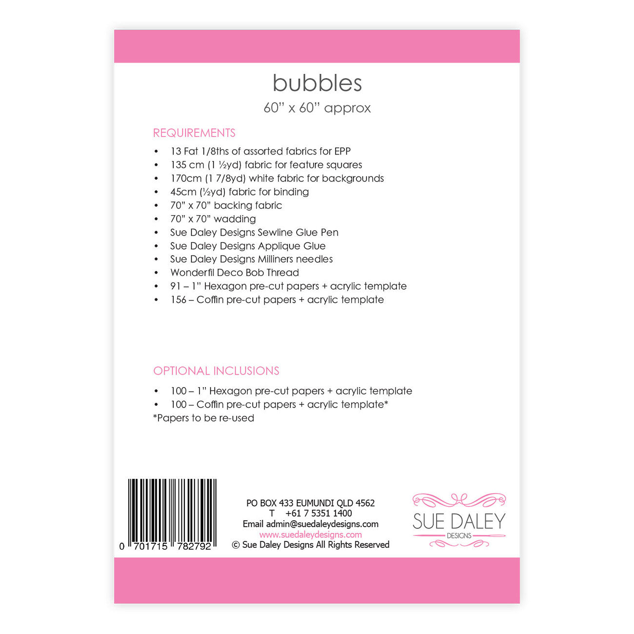 Bubbles Quilt Pattern - Special Order