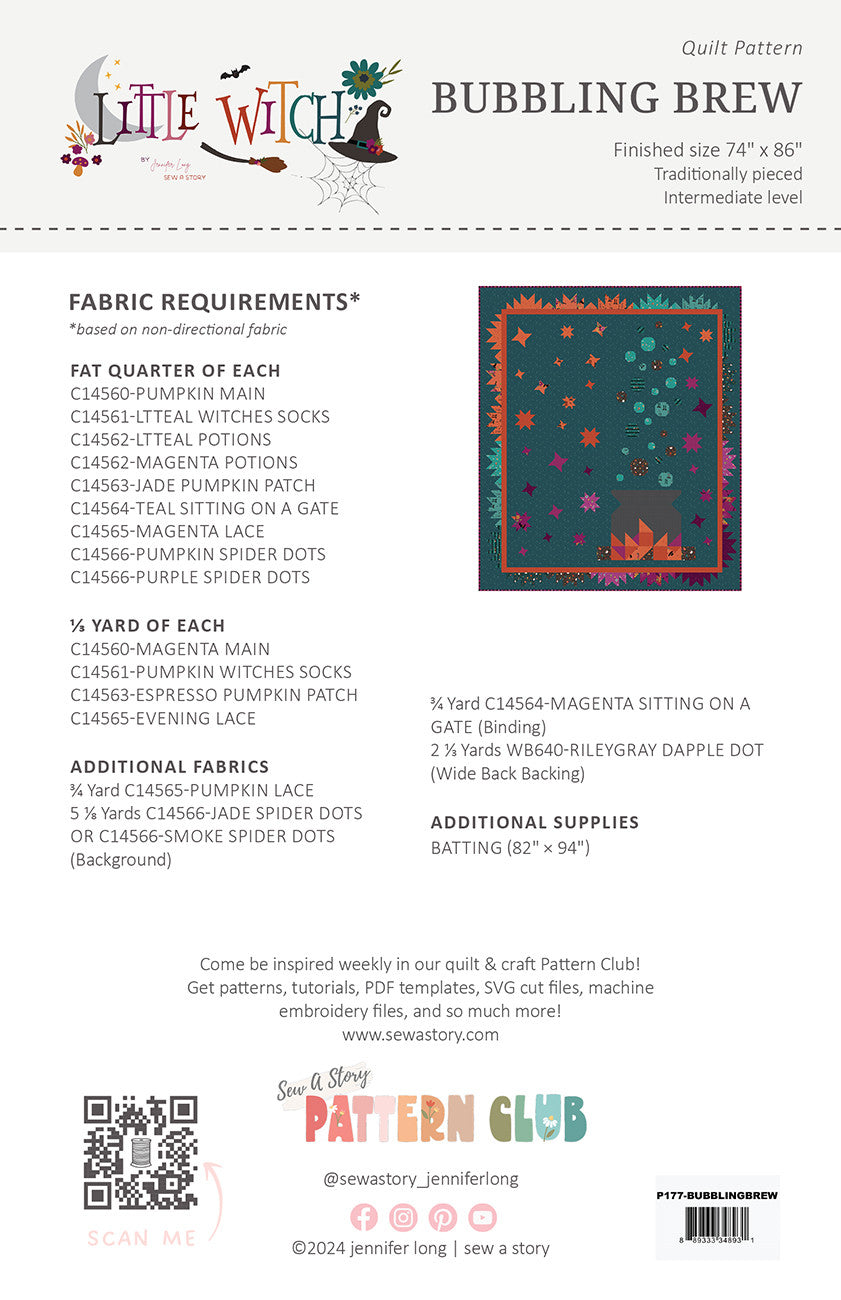 Bubbling Brew Quilt Pattern by Jennifer Long - Special Order