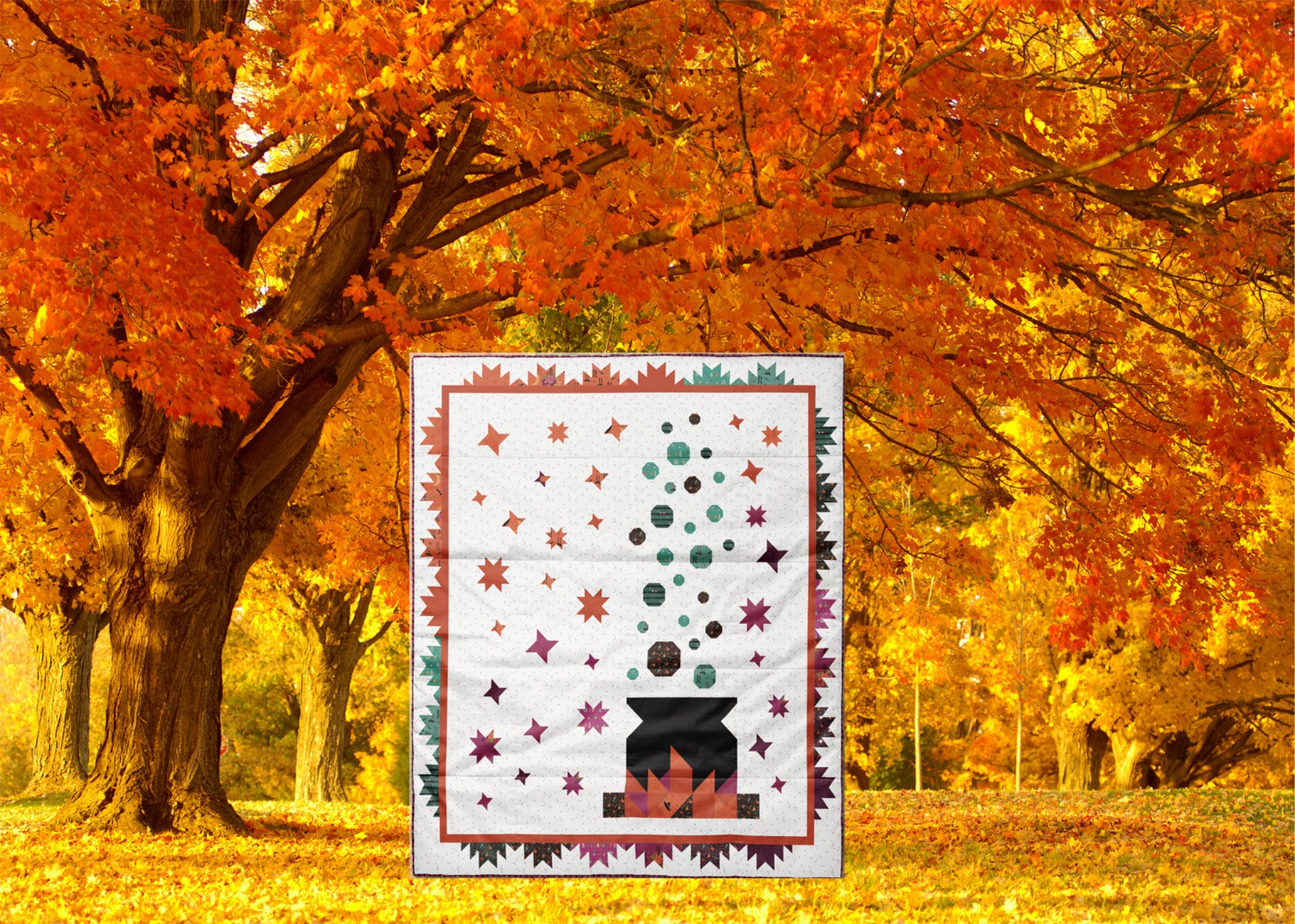 Bubbling Brew Quilt Pattern by Jennifer Long - Special Order