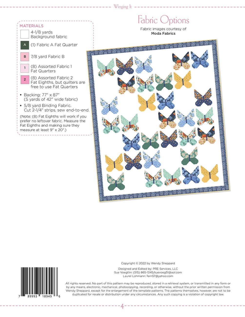 Bug Collector by Sweetwater : Winging It Quilt Kit