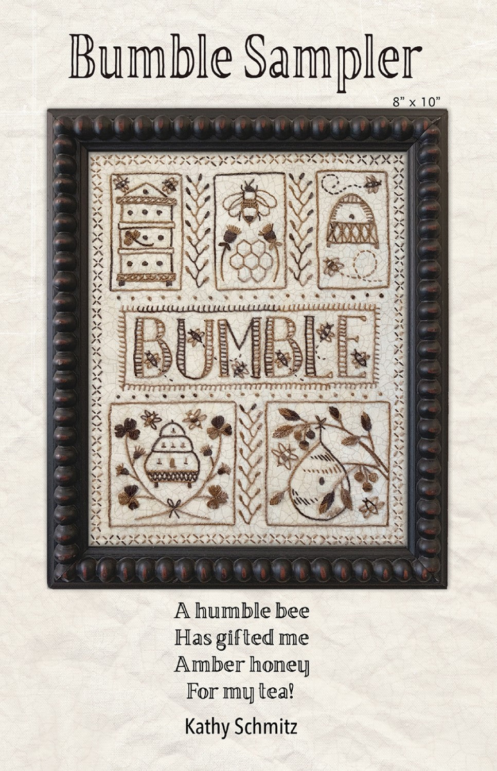 Bumble Sampler Embroidery Pattern by Kathy Schmitz