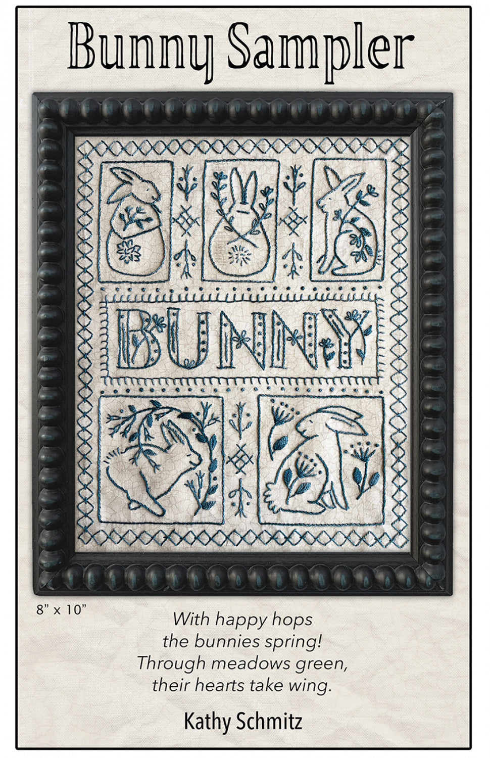 Bunny Sampler Embroidery Pattern by Kathy Schmitz