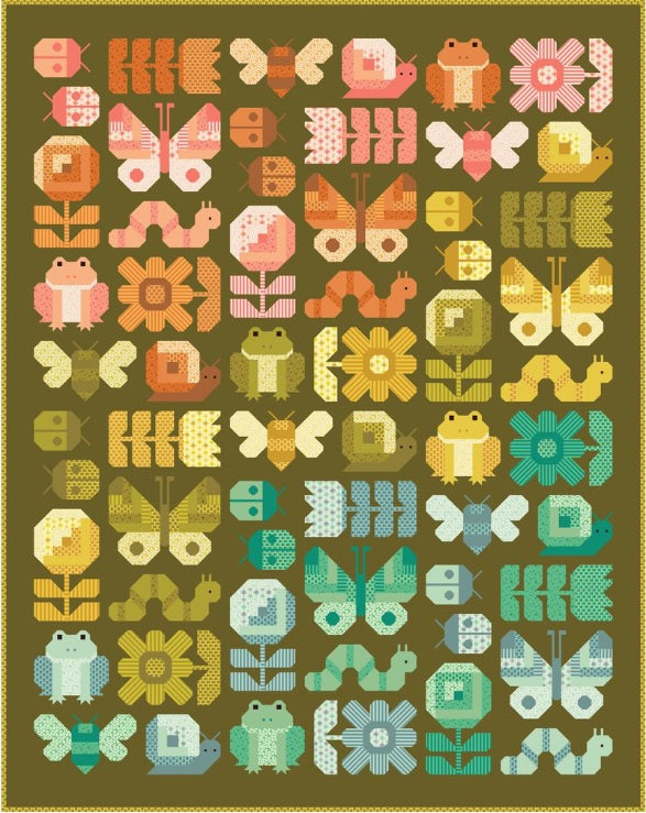 Busy Backyard Quilt Pattern by Elizabeth Hartman