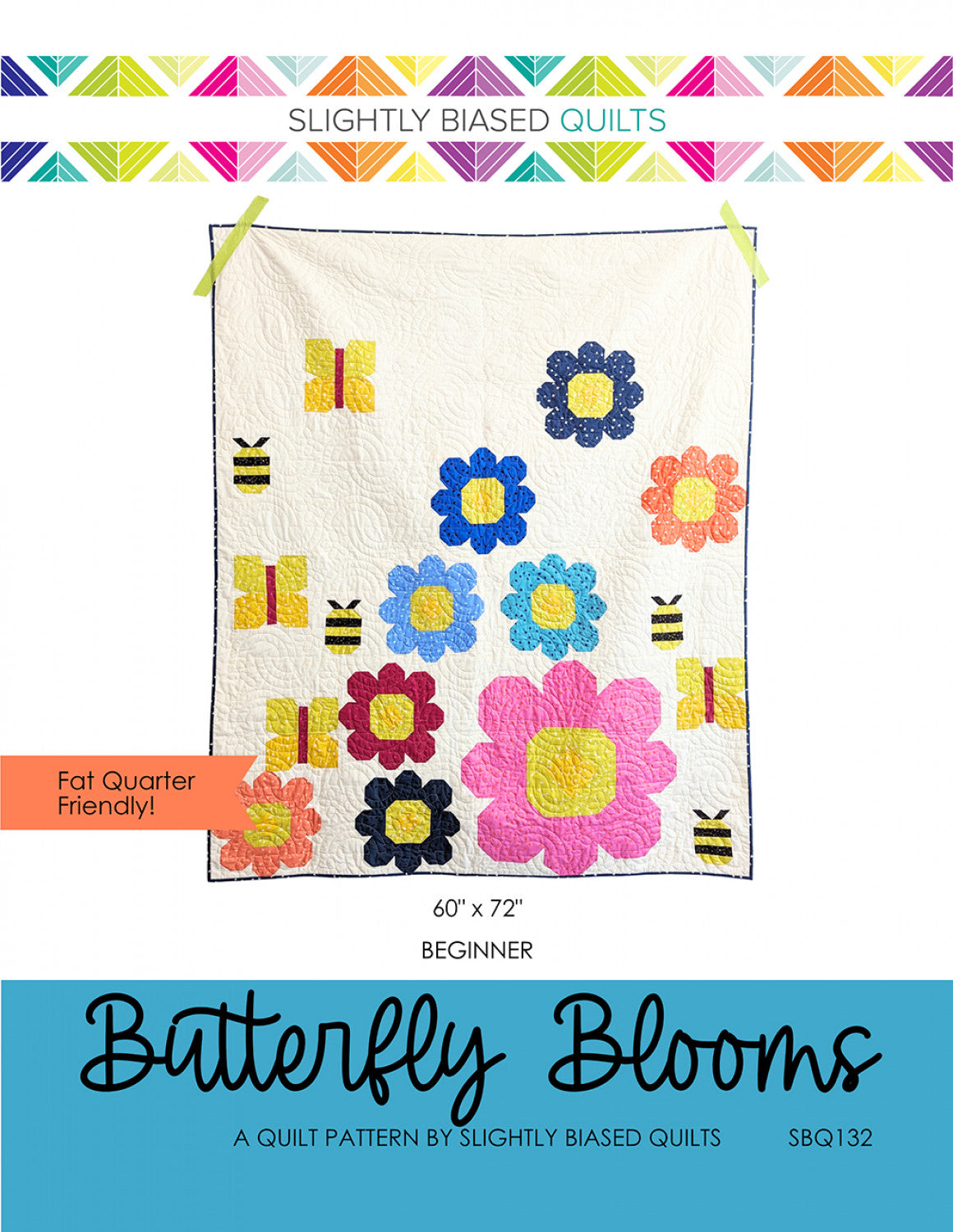 Butterfly Blooms Quilt Pattern by Slightly Biased Quilts