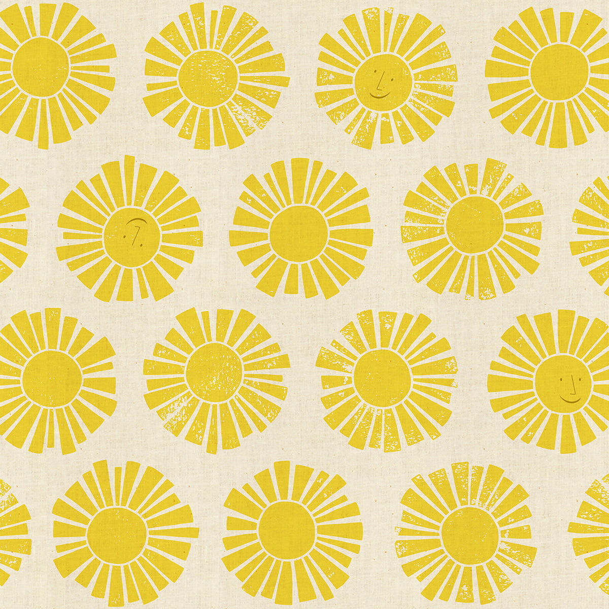 By the Seaside II by Loes Van Oosten : Sunshine Yellow Unbleached LV101-YE2U