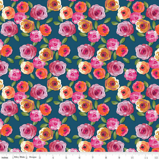 Poppies & Plumes by Lila Tueller - Floral Oxford