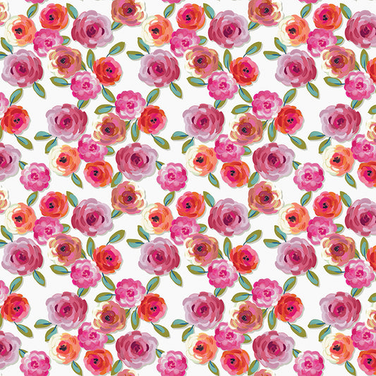 Poppies & Plumes by Lila Tueller - Floral White