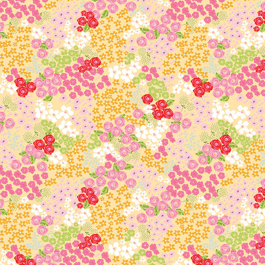 Picnic Florals by My Minds Eye - Flower Garden Yellow