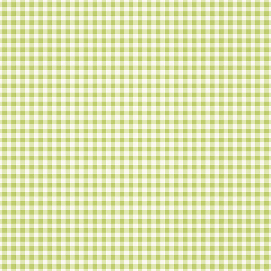 Picnic Florals by My Minds Eye - Gingham Green