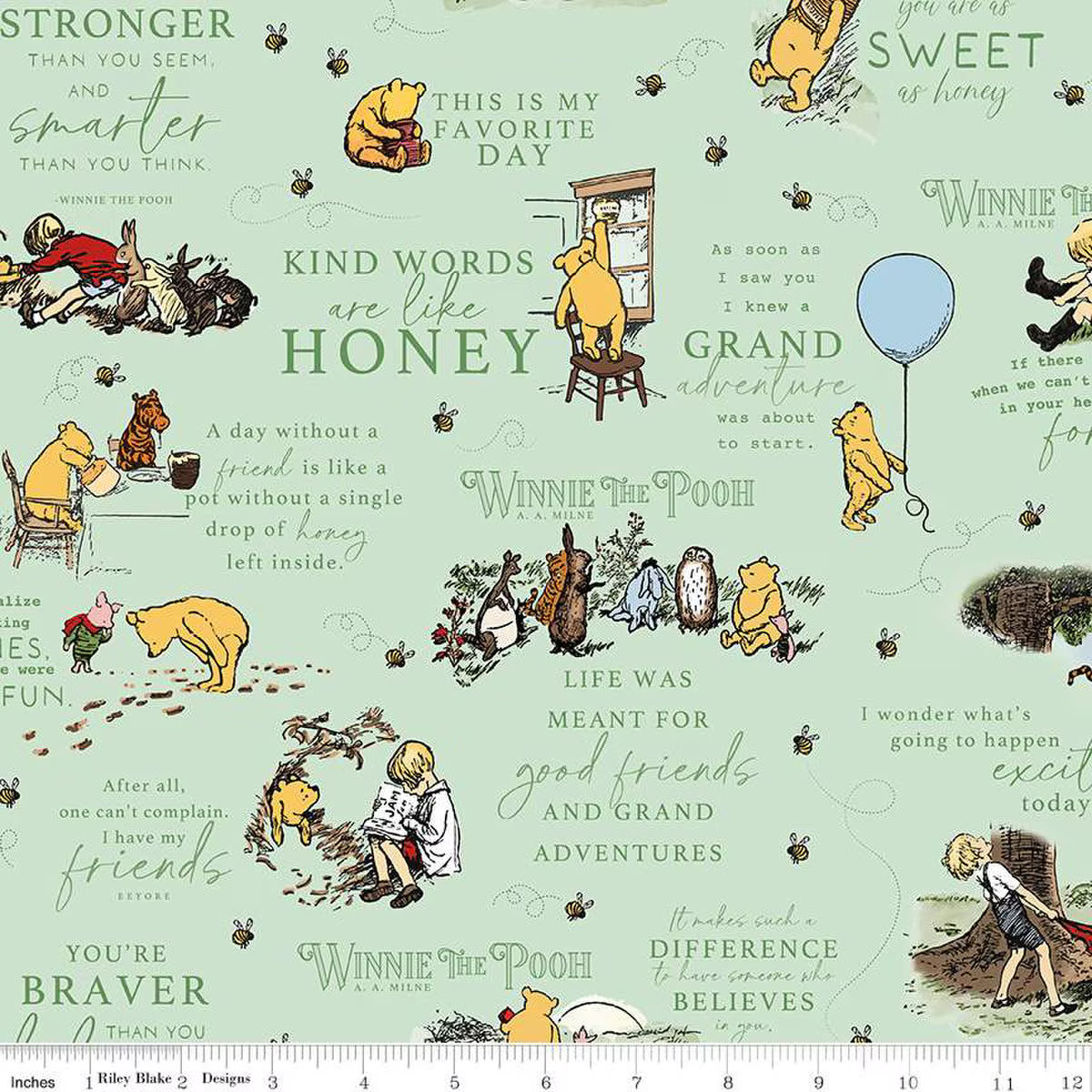 Winnie the Pooh by Echo Park - 18 Piece Fat Quarter Bundle