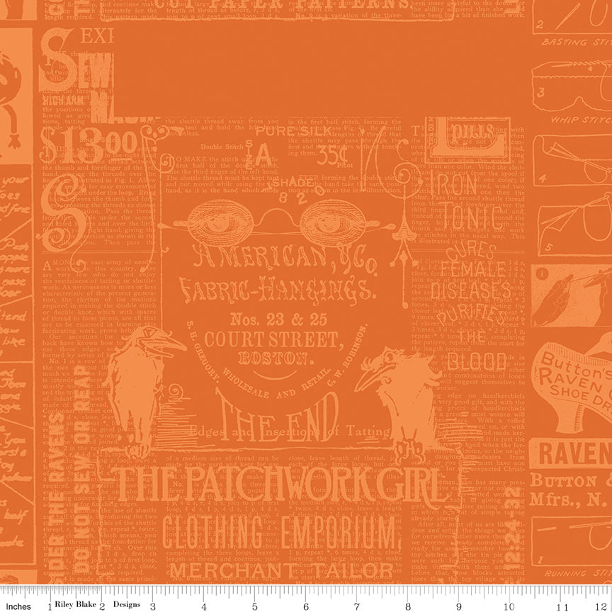 Scary Scraps by J. Wecker-Frisch : Halloween Games Text Orange C17606-ORANGE