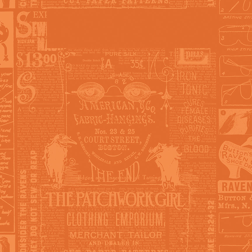 Scary Scraps by J. Wecker-Frisch : Halloween Games Text Orange C17606-ORANGE