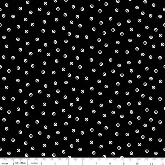 Scary Scraps by J. Wecker-Frisch : Dress Dots Black C17609-BLACK
