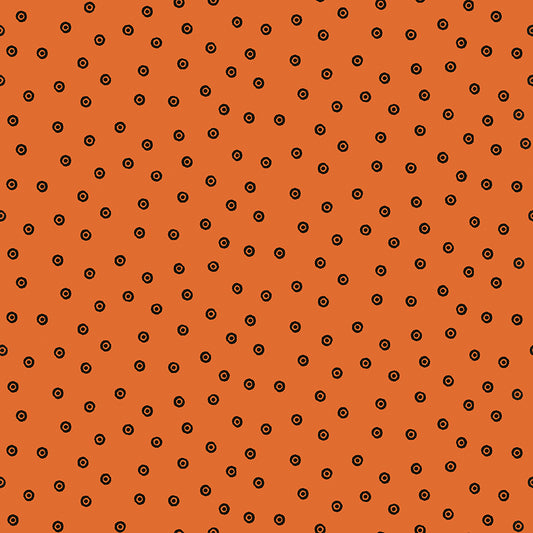 Scary Scraps by J. Wecker-Frisch : Dress Dots Orange C17609-ORANGE