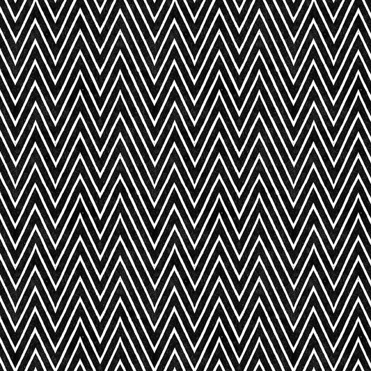Scary Scraps by J. Wecker-Frisch : Shocking Chevron Black C17610-BLACK