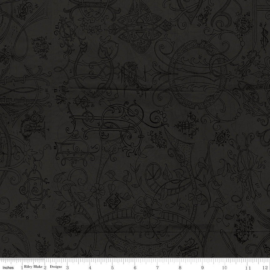 Scary Scraps by J. Wecker-Frisch : Stitches Black C17611-BLACK