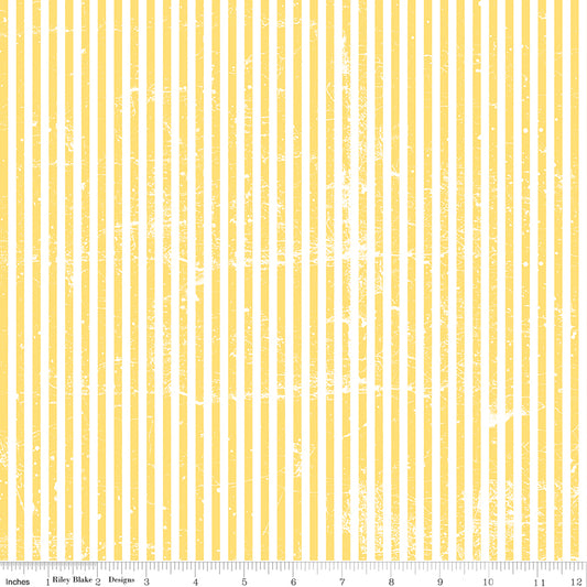 Scary Scraps by J. Wecker-Frisch : Stressed Stripes Yellow C17613-YELLOW