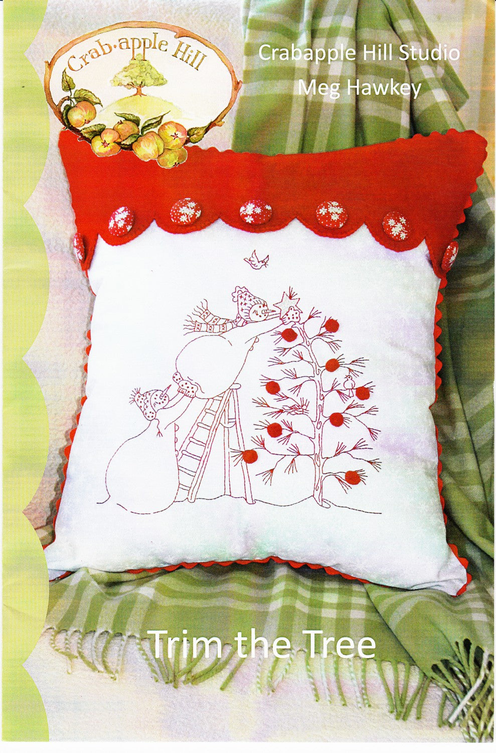 Trim the Tree Pillow # CAH420- Special Order