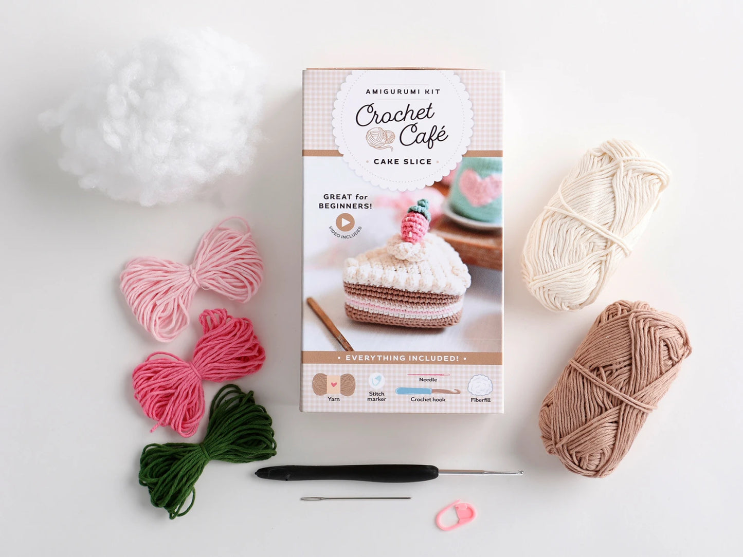 Crochet Café Amigurumi Kit Cake Slice - Special Order